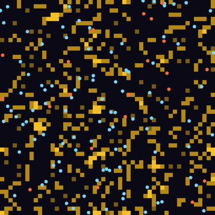 Animation of the Termites model running in Stigmery